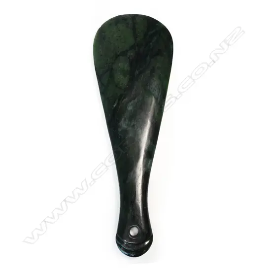 A mid/late 20thC Māori carved mere pounamu